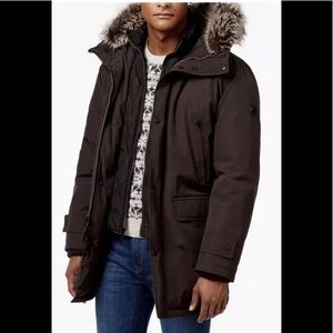 Michael Kors winter parka jacket eggplant L